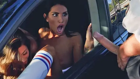 The cop demonstrates his chisel 2 a duo of lezzies