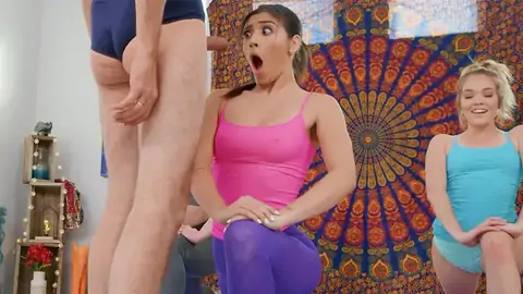 Brooklyn Gray luvs yoga nearly as much as phat sausages