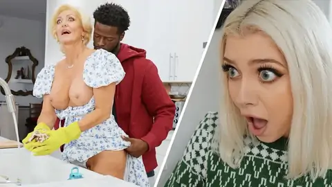 Towheaded GILF is plumbed in the standing rear end-fashion