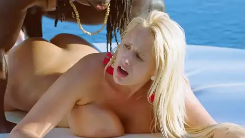 Angel Wicky having bi-racial pummel-a-thon at the vacation