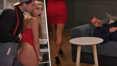 Russian dame with long hair and large arse gets plumbed