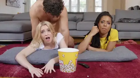 Kira Noir is poked while her platinum-blond pal is next to her