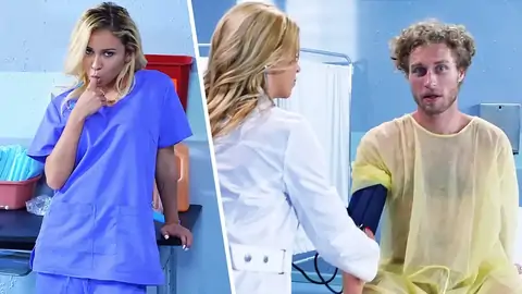 The COUGAR is surprised while a nubile is giving a arm-job