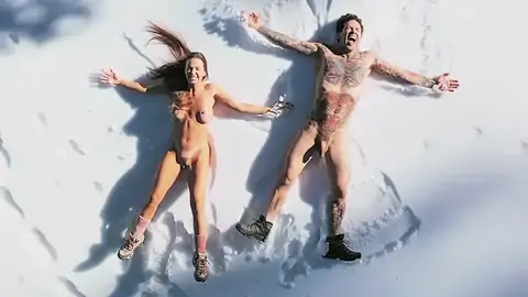 Abigail Mac is completely nude while in the forest